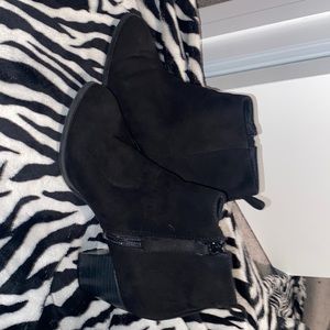 black heeled boots. size 7